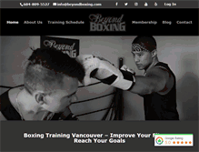 Tablet Screenshot of beyondboxing.com